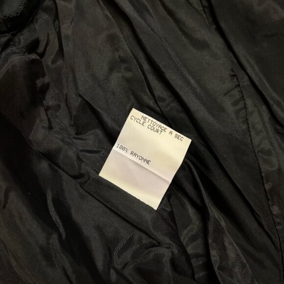 Vtge Jessica McClintock Gunne Sax Dress 11/12 Blk Velvet Lace Beaded 80's Witchy - Picture 14 of 16